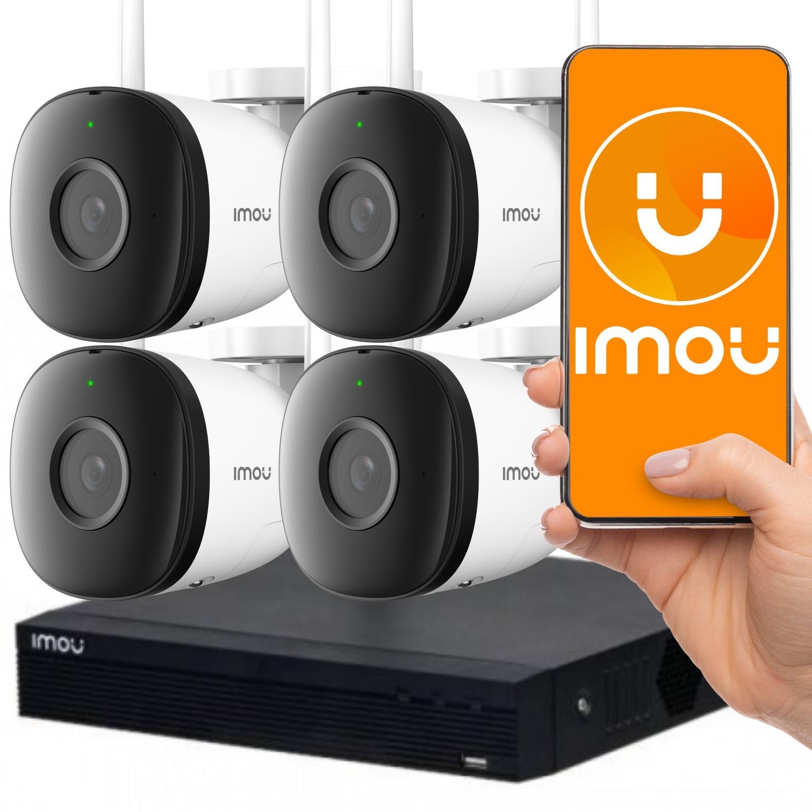 Image of Zestaw do monitoringu wifi IMOU WI-FI KIT LITE KIT/NVR1104HS-W-S2/4-F22