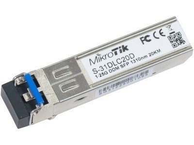 Image of MODUŁ SFP MIKROTIK S-31DLC20D 1.25G SM 20km 1310nm