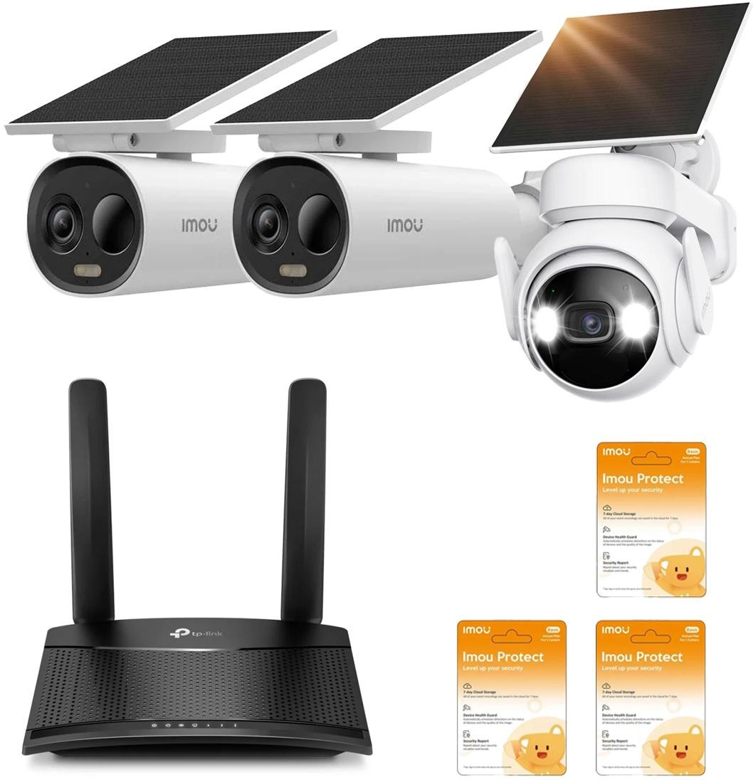 Image of Zestaw kamer Imou Cell PT kit, Cell 3C AIO z routerem LTE
