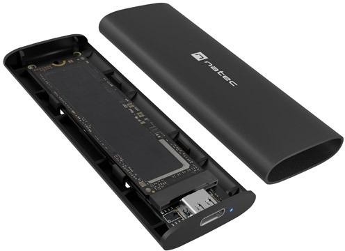 Image of Obudowa na dysk SSD Natec Rhino M.2 NVME Lite USB-C 3.1 Gen.2 aluminium