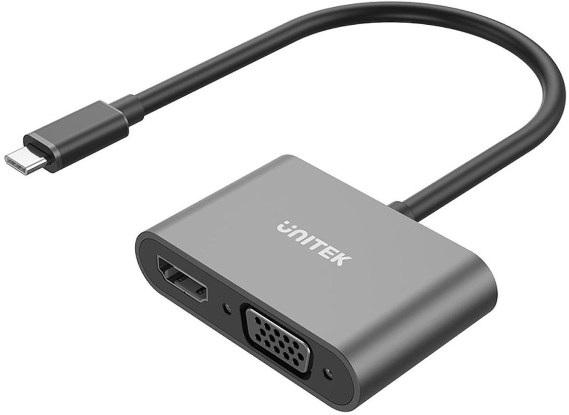 Image of OUTLET_1: Unitek Adapter USB-C na HDMI 4K i VGA FullHD