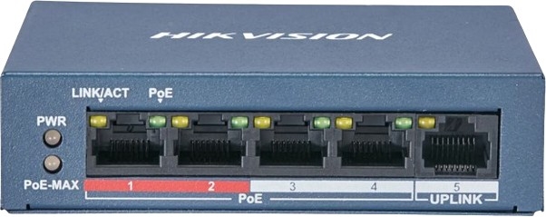 Image of SWITCH POE HIKVISION DS-3E0105P-E/M(B)