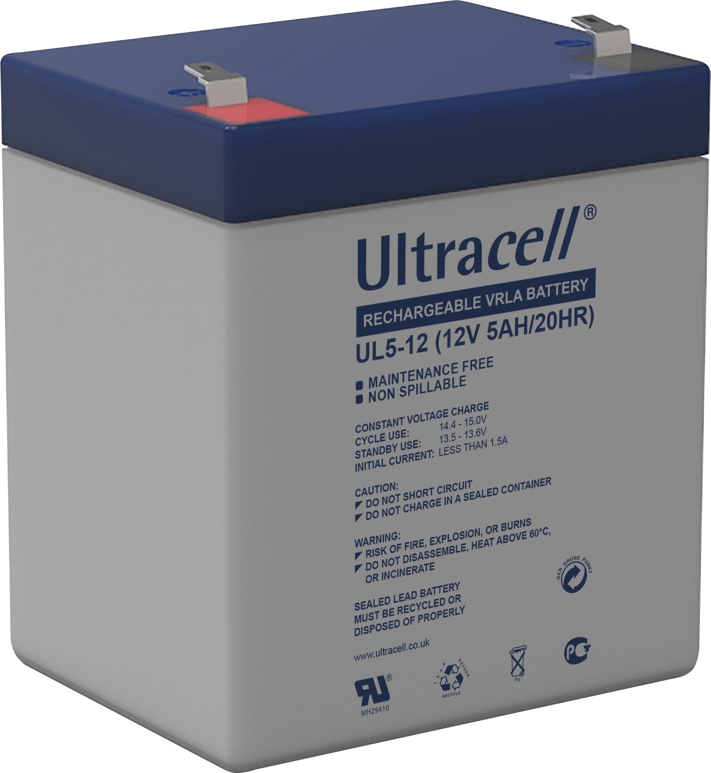 Image of Akumulator AGM ULTRACELL UL 12V 5Ah
