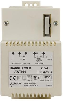 Image of Transformator PULSAR AWT050 TRP 20VA/16V/18V