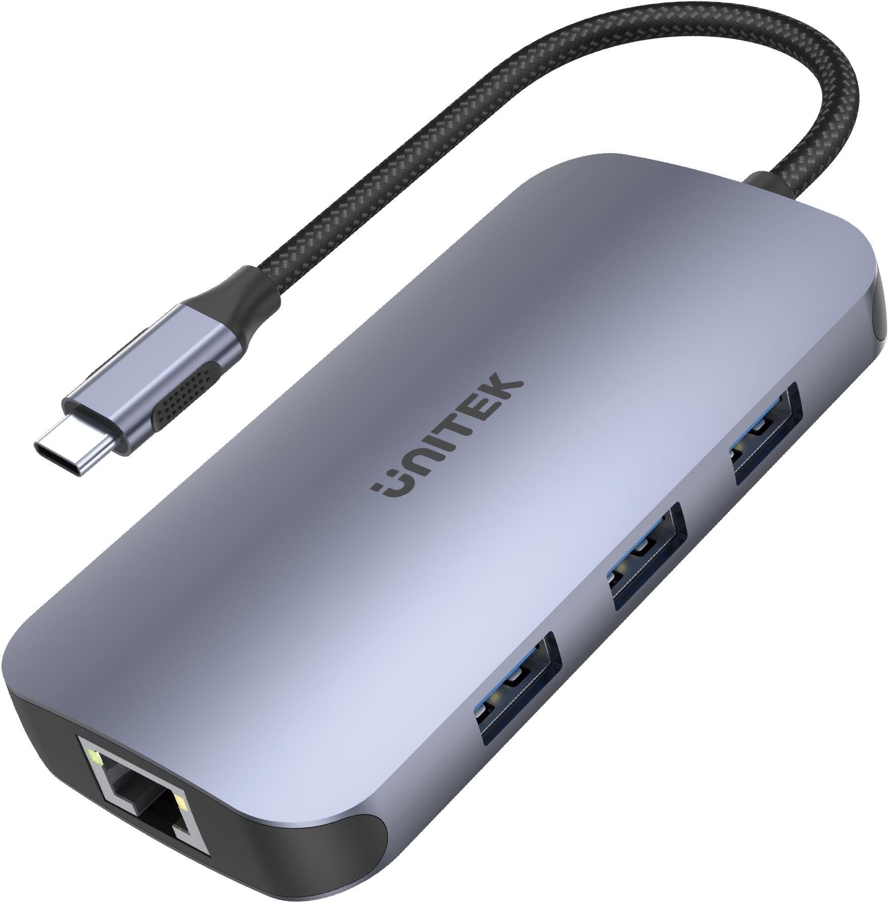 Image of Unitek D1071A Hub N9+ USB-C HDMI, PD 100W, czytnik kart