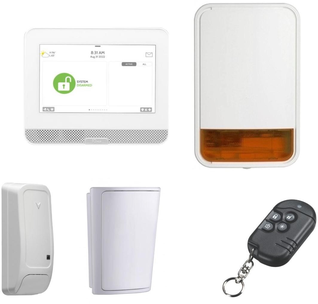 Image of DSC IQ Hub Starter Kit PowerG (hub, kontaktron, pir, sygnalizator, pilot)