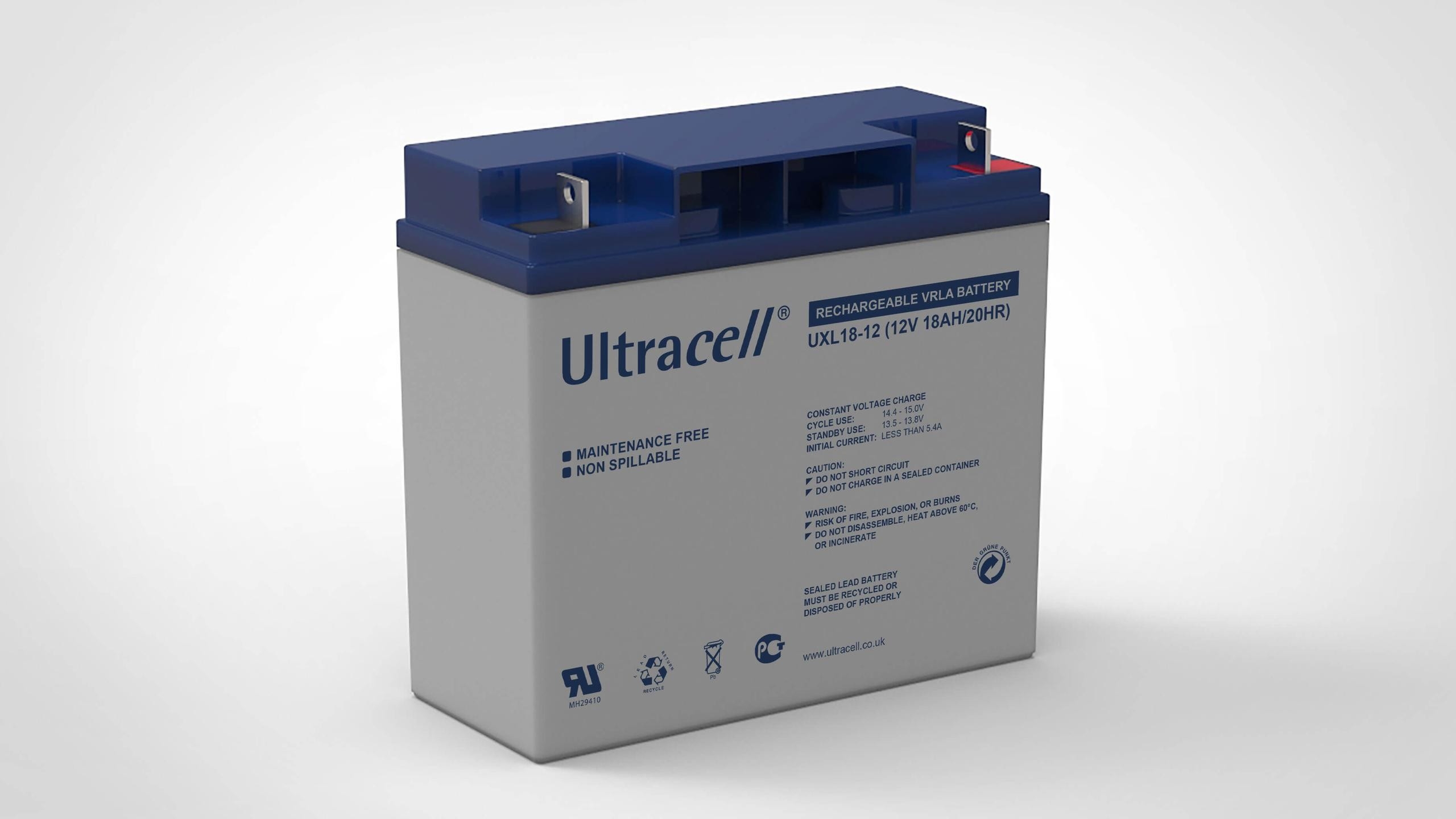 Image of Akumulator AGM ULTRACELL UXL 12V 18Ah