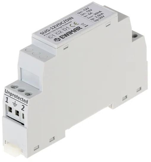 Image of Ogranicznik przepięć 12V DC na szynę DIN EWIMAR SUG-12VDC/DIN