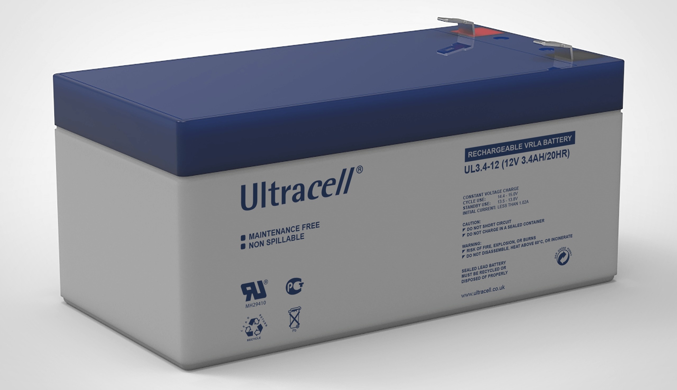 Image of Akumulator AGM ULTRACELL UL 12V 3.4Ah
