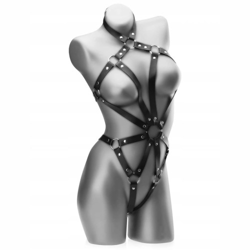Image of Harness uprząż bielizna erotyczna skórzana bdsm
