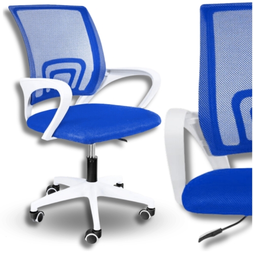 Image of Fotel obrotowy biurowy krzesło niebieskie
