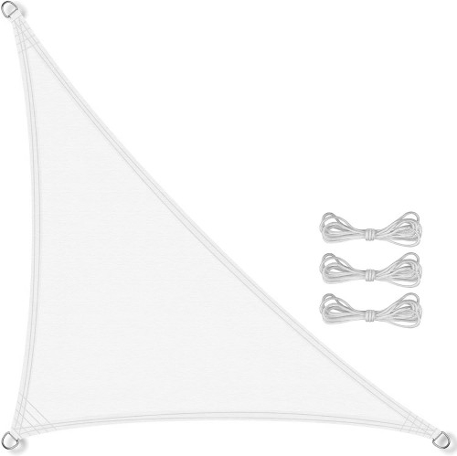 Image of Daszek żagiel przeciwsłoneczny ogrodowy 7x5x5 biały