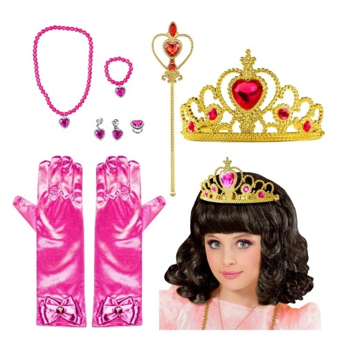 Zdjęcia - Kostium karnawałowy Zolta Akcesoria dla księżniczki zestaw hot pink złoty