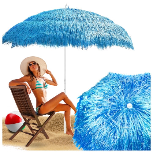 Image of Niebieski hawajski parasol słomkowy