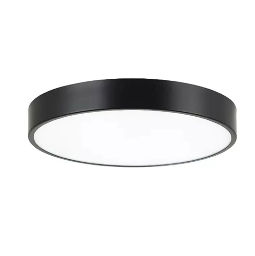 Image of Lampa sufitowa plafon LED natynkowy 40 cm czarny 24W