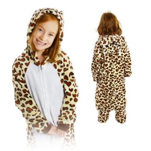 Image of Kigurumi Onesie piżama dla dzieci leopard