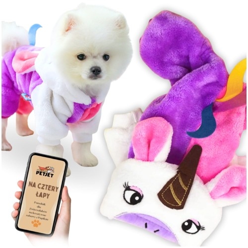 Image of Kostium dla psa pink unicorn