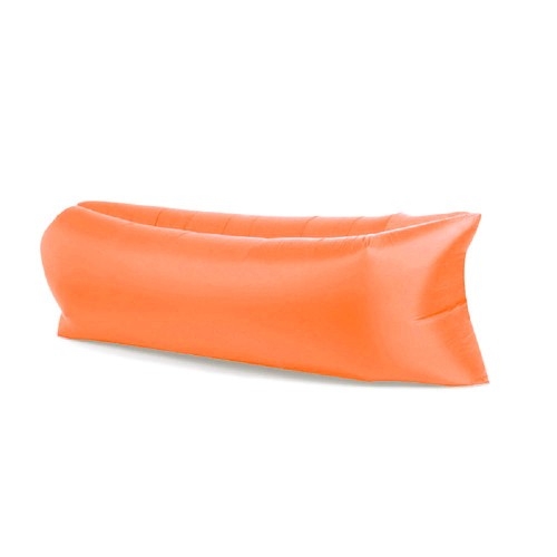 Image of lazy bag xxl pomarańczowy air sofa materac leżak na powietrze