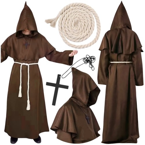 Image of Przebranie halloween dla dorosłych mnich