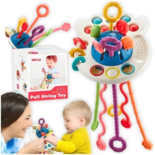 Image of Zabawka sensoryczna gryzak Montessori dla dzieci niemowląt Zolta