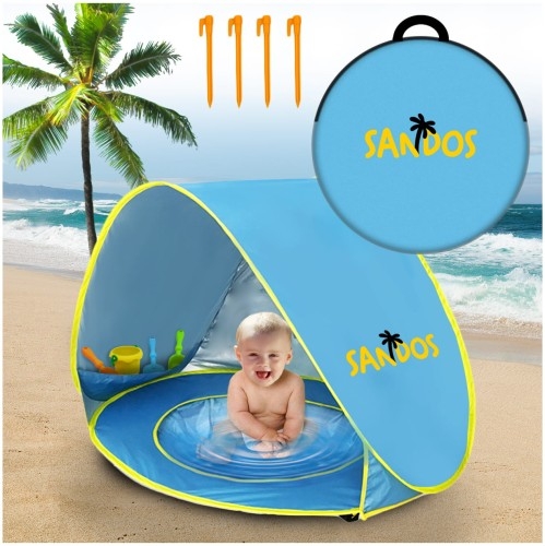 Image of Namiot plażowy z basenem dla dzieci