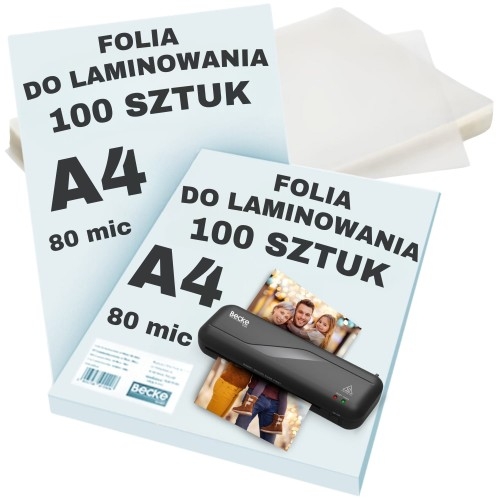 Image of Folia do laminowania A4 80mic 100szt