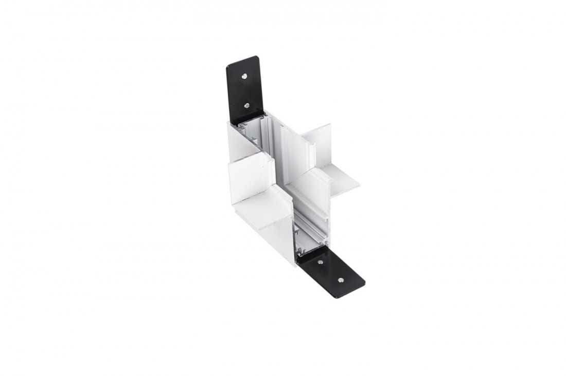 ALFA ZŁĄCZE ŚCIENNE L do podtynkowych szynoprzewodów magnetycznych 52 GIPS2 AZzardo - Czarny