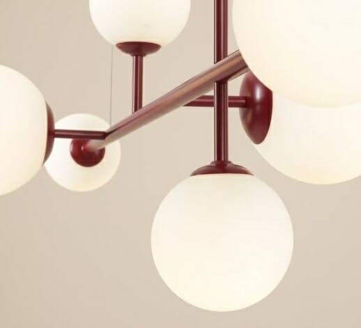 DIONE 6 Artera lampa wisząca w 9 kolorach - Red wine
