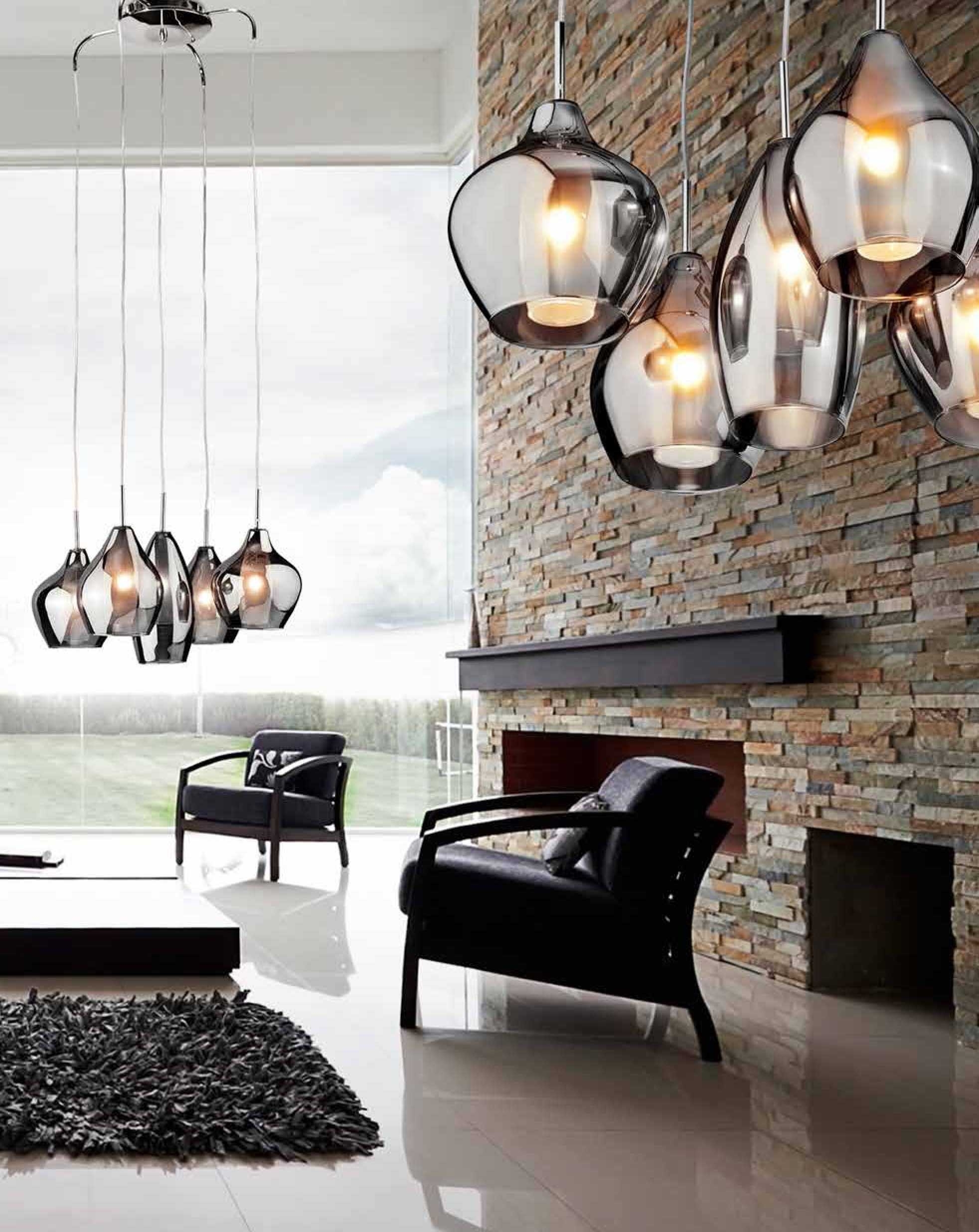 AMBER MILANO 1 AZzardo lampa wisząca w 3 kolorach - Chrom
