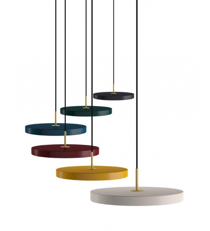 ASTERIA Umage lampa wisząca - Ciemna zieleń - Top w kolorze stali
