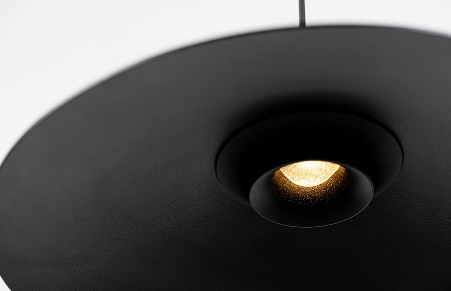 MIKA Z Chors lampa wisząca- 3 średnice - 36cm - Grafitowy - Ciepłobiała 3000K