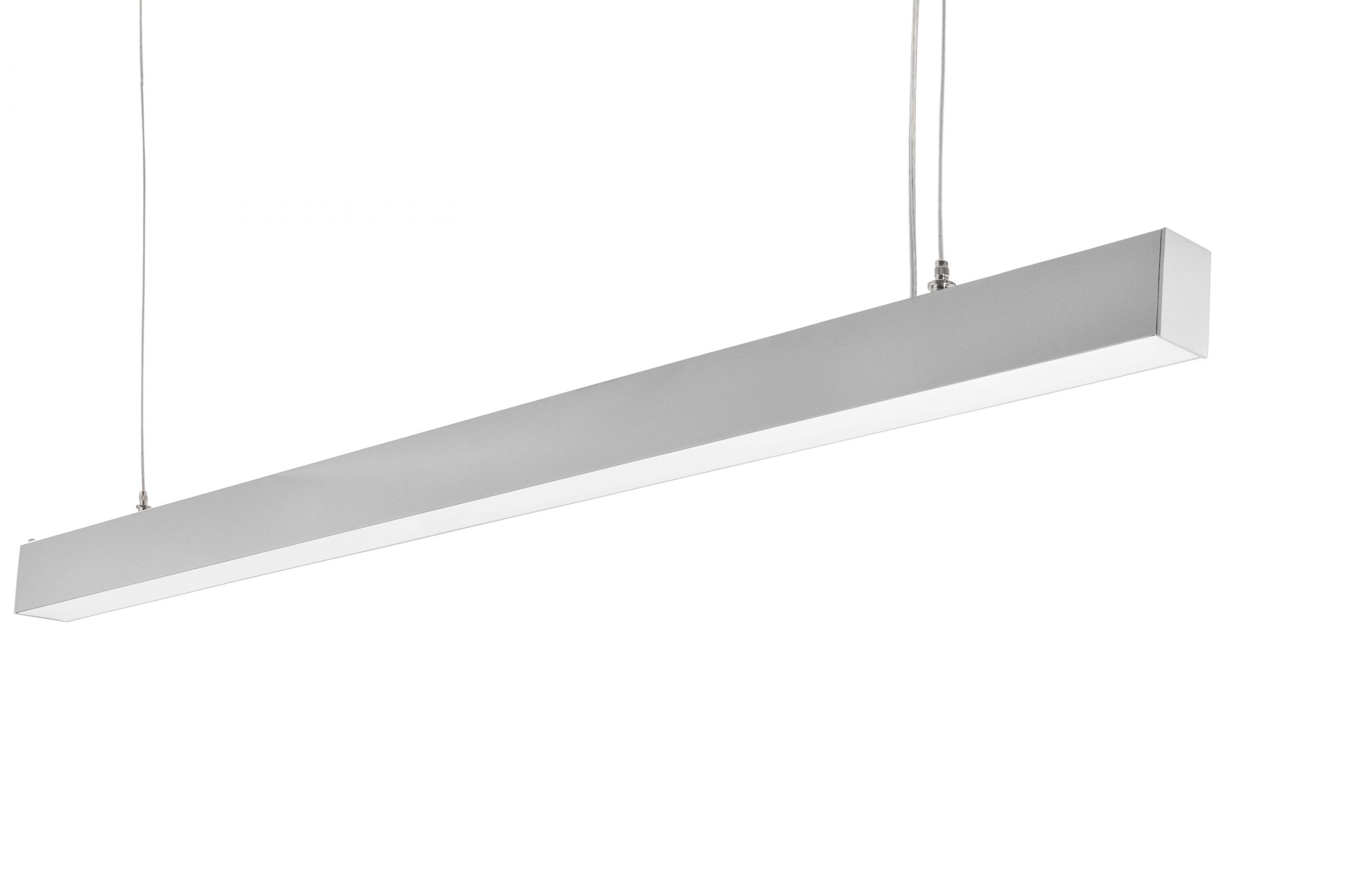 MEDIO LED Lira Lighting lampa wisząca - Dł. 196,7cm,7700lm - Antracyt - Ciepłobiała-3000K
