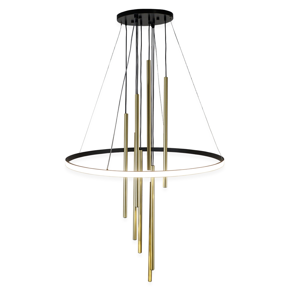 LUNA 8 Antigo lampa wisząca - Obręcz świecąca na ZEWNĄTRZ