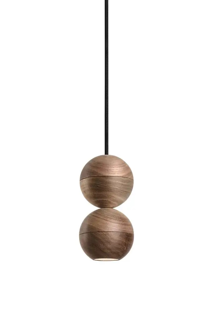 WOODOO LoftLight lampa wisząca - 2 drewniane