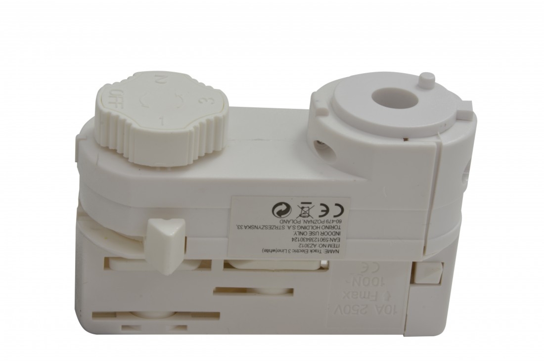TRACK ELECTRIC adapter do szyny 3 fazowej AZzardo - Czarny