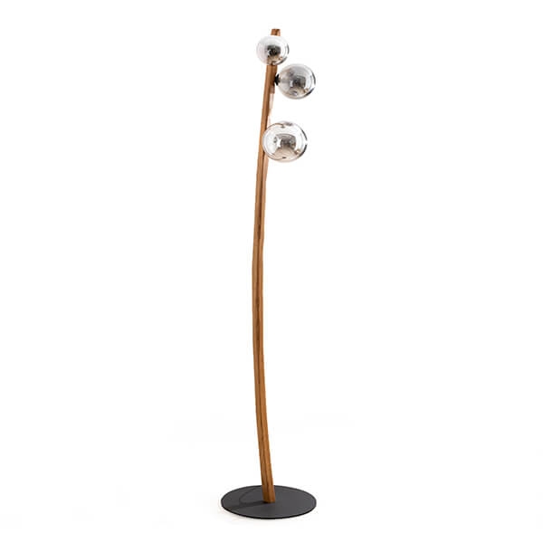 LUMIO WOOD HPlampy drewniana lampa podłogowa - Bursztynowy