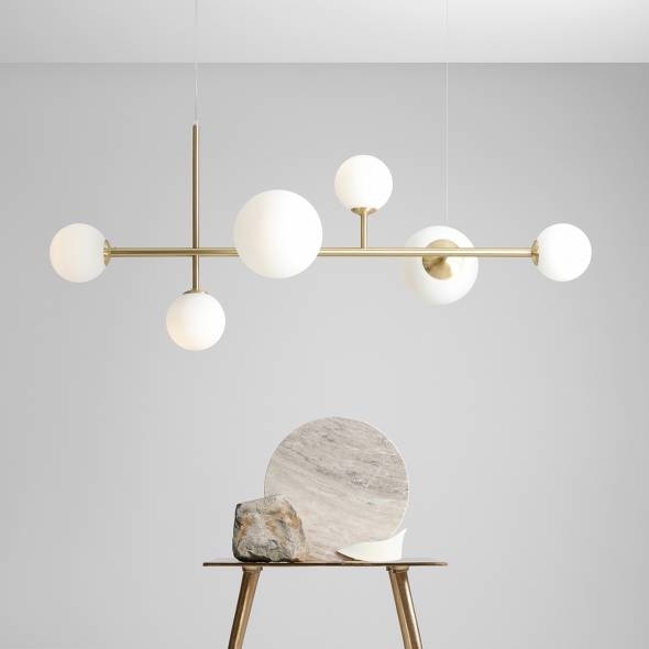 DIONE 6 Artera lampa wisząca w 9 kolorach - Musztardowy