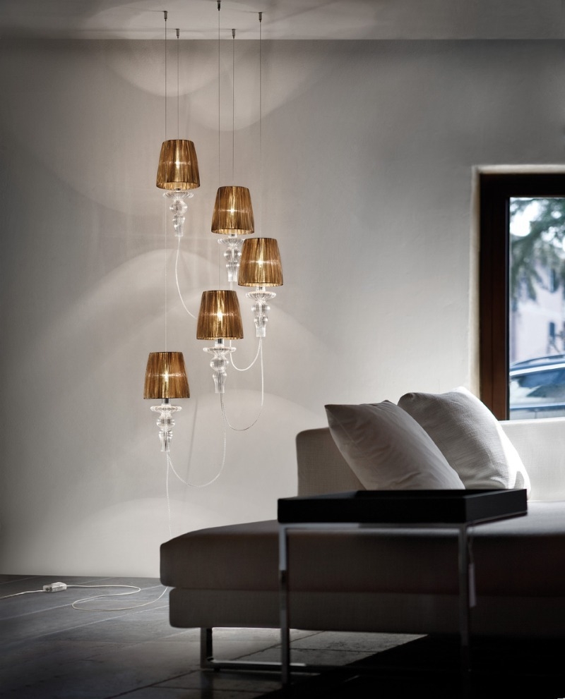 GADORA TE Evi Style lampa podłogowa - GADORA TE S5, wys.max 230cm, śr. 64cm - Szaro-srebrny