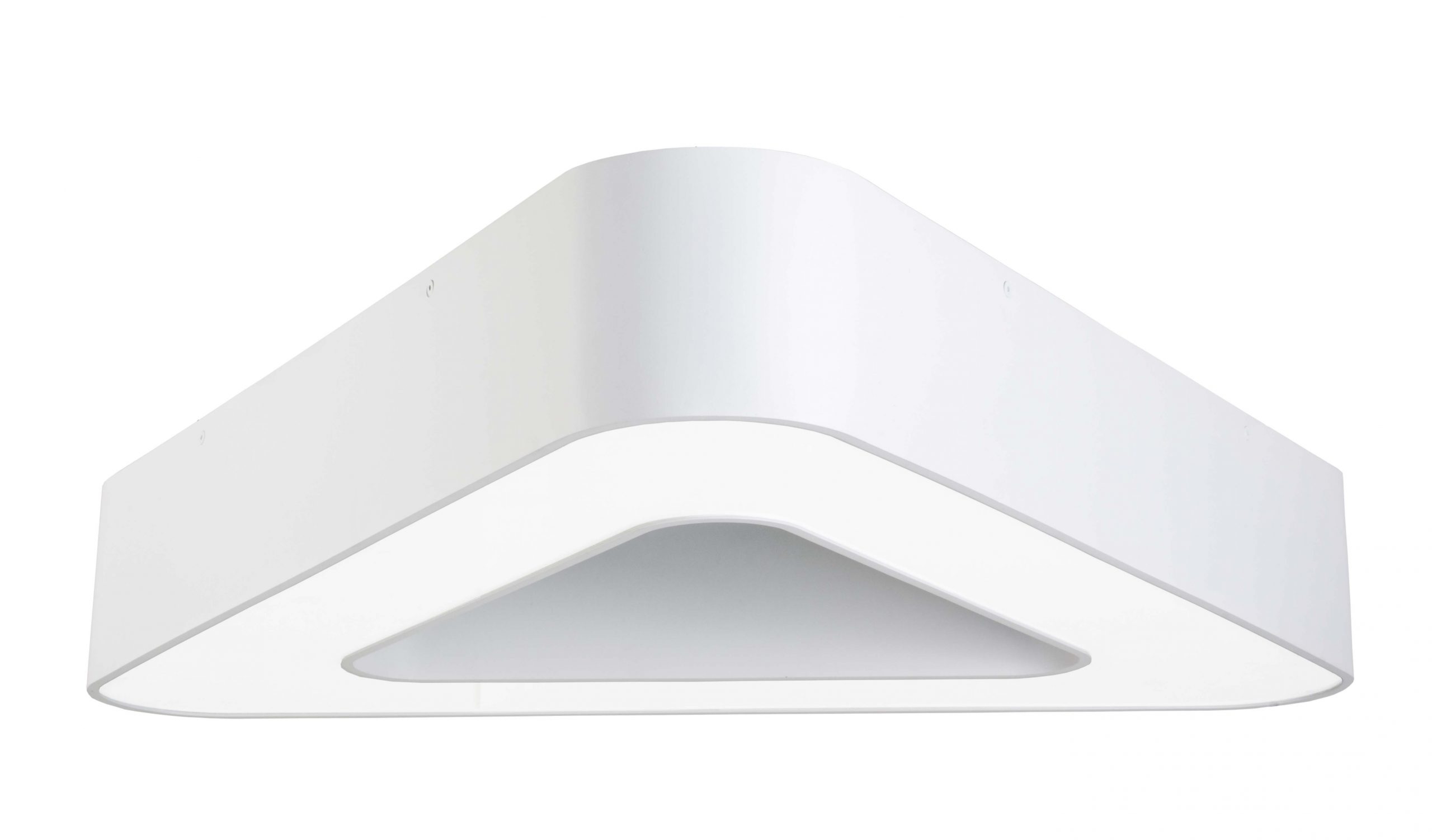 TRIANGLE Lira Lighting plafon - szer. 110cm wys.12cm - Szary - Ciepłobiała 3000K