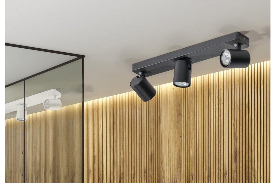 EXO AZzardo lampa natynkowa/kinkiet - Czarny - Pojedyncza