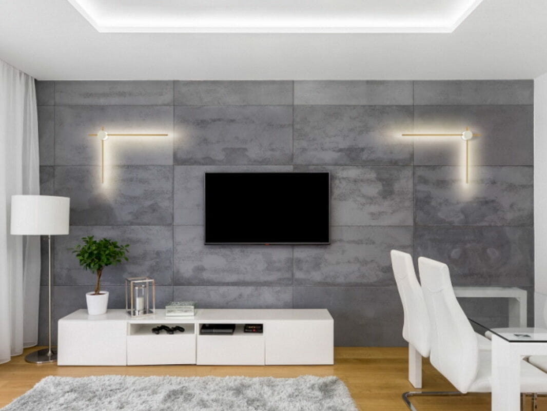 WAND 469 Elkim kinkiet - Biały/złoty