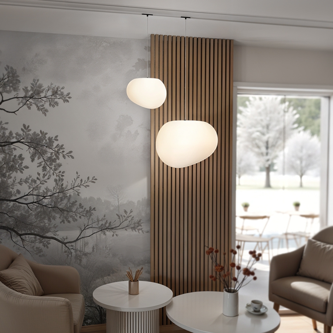 STONE Domeno LED lampa wisząca do szyny magnetycznej – Duża – Neutralna 4000K