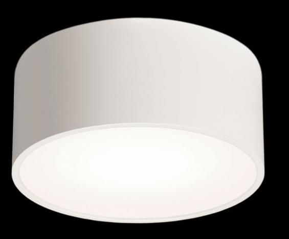 LUNO 16cm Chors lampa natynkowa - Szary - Neutralna 4000K - 10cm