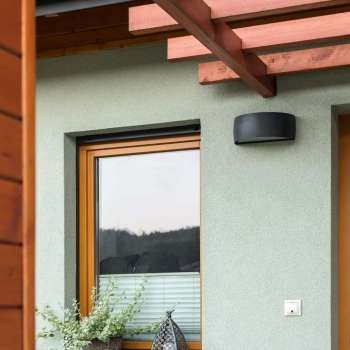 VASA Norlys kinkiet - Czarny RAL 9005 - 2x 8,5W LED 4000K