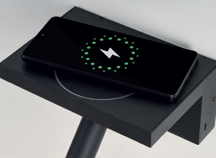 HYLLA wall NFC Charge AZzardo kinkiet NOWOŚĆ - Czarny