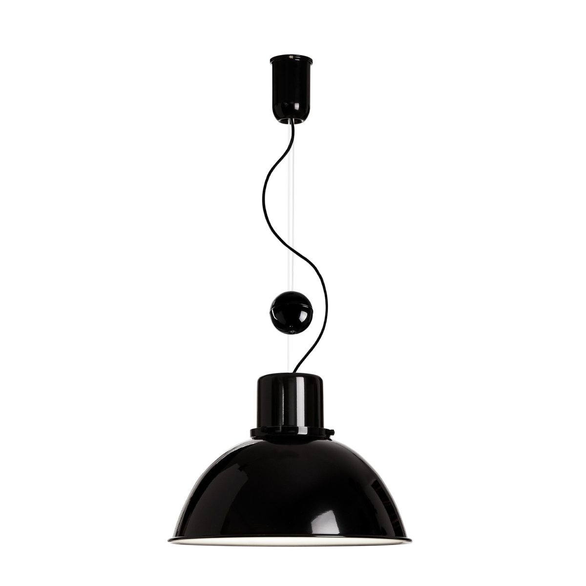 REFLEX MAXI z regulacją TAR 8 kolorów lampa wisząca - Czarny połysk