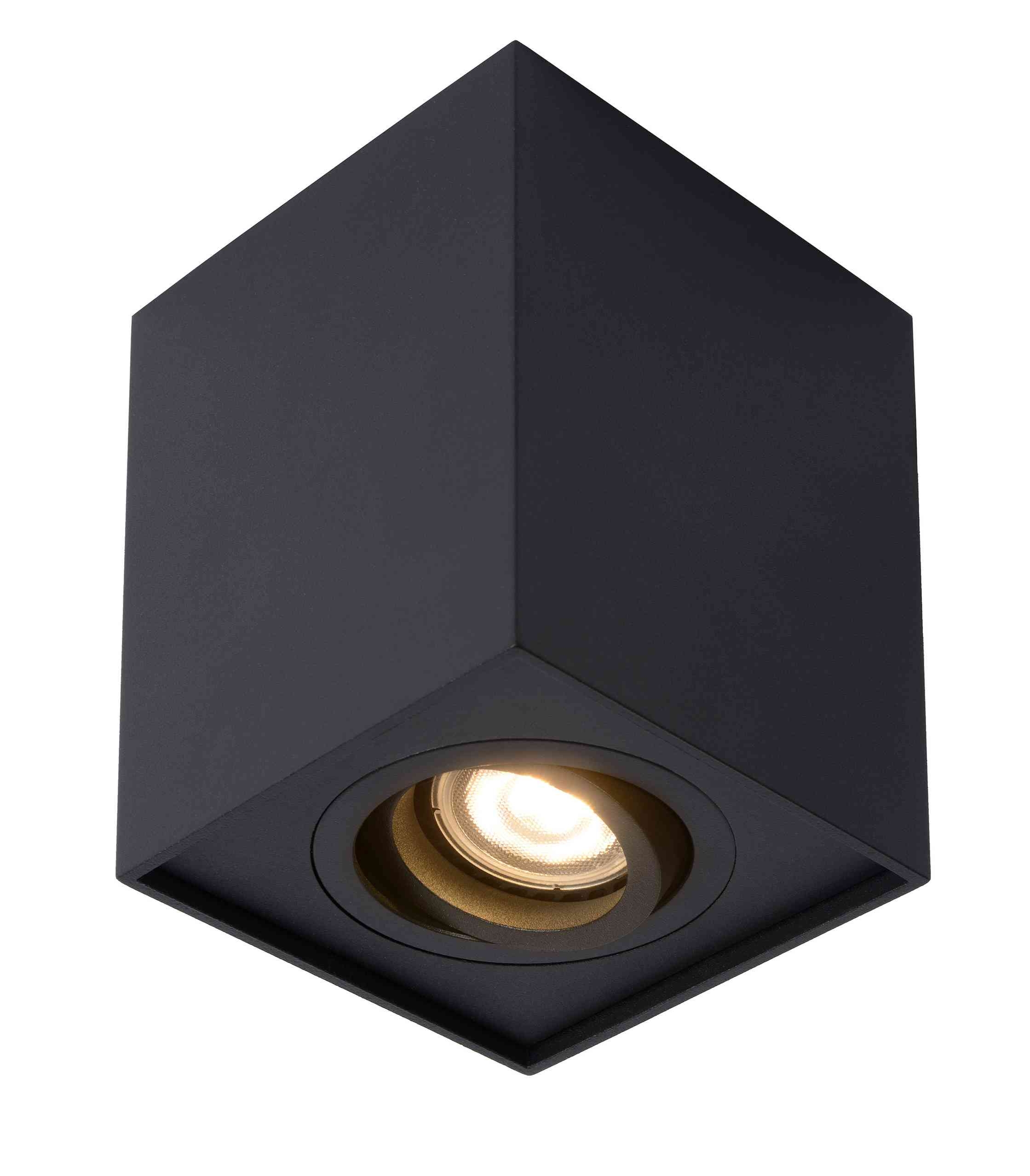 TUBE 1xGU10 regulowany Lucide plafon kwadratowy - Biały