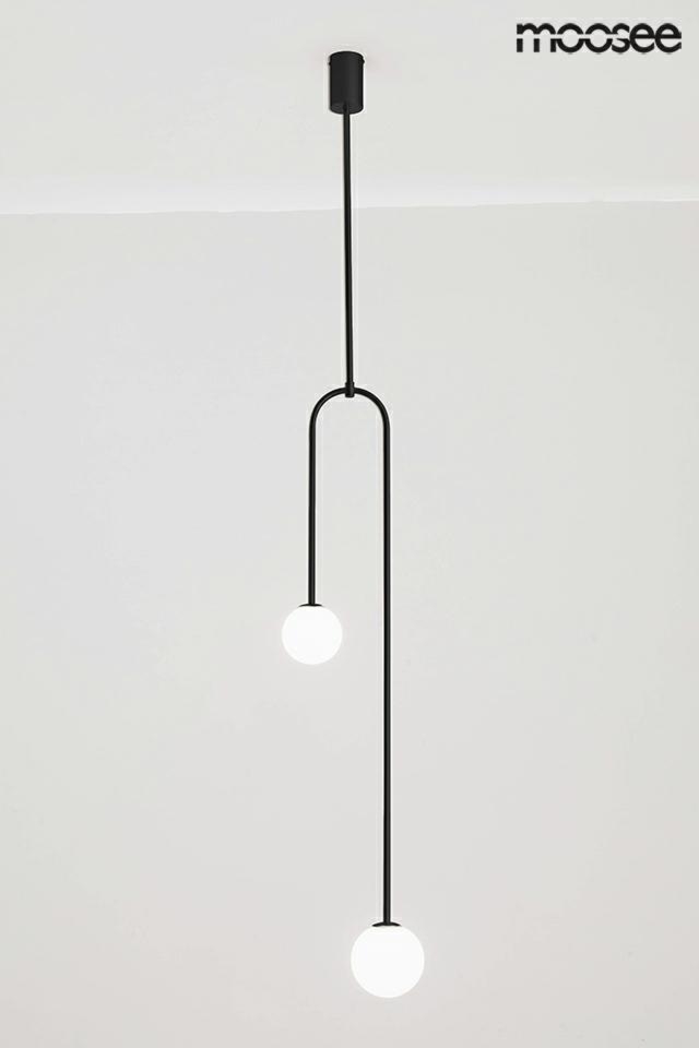 LOW Moosee lampa wisząca/lampa sufitowa- 2 kolory - Czarny