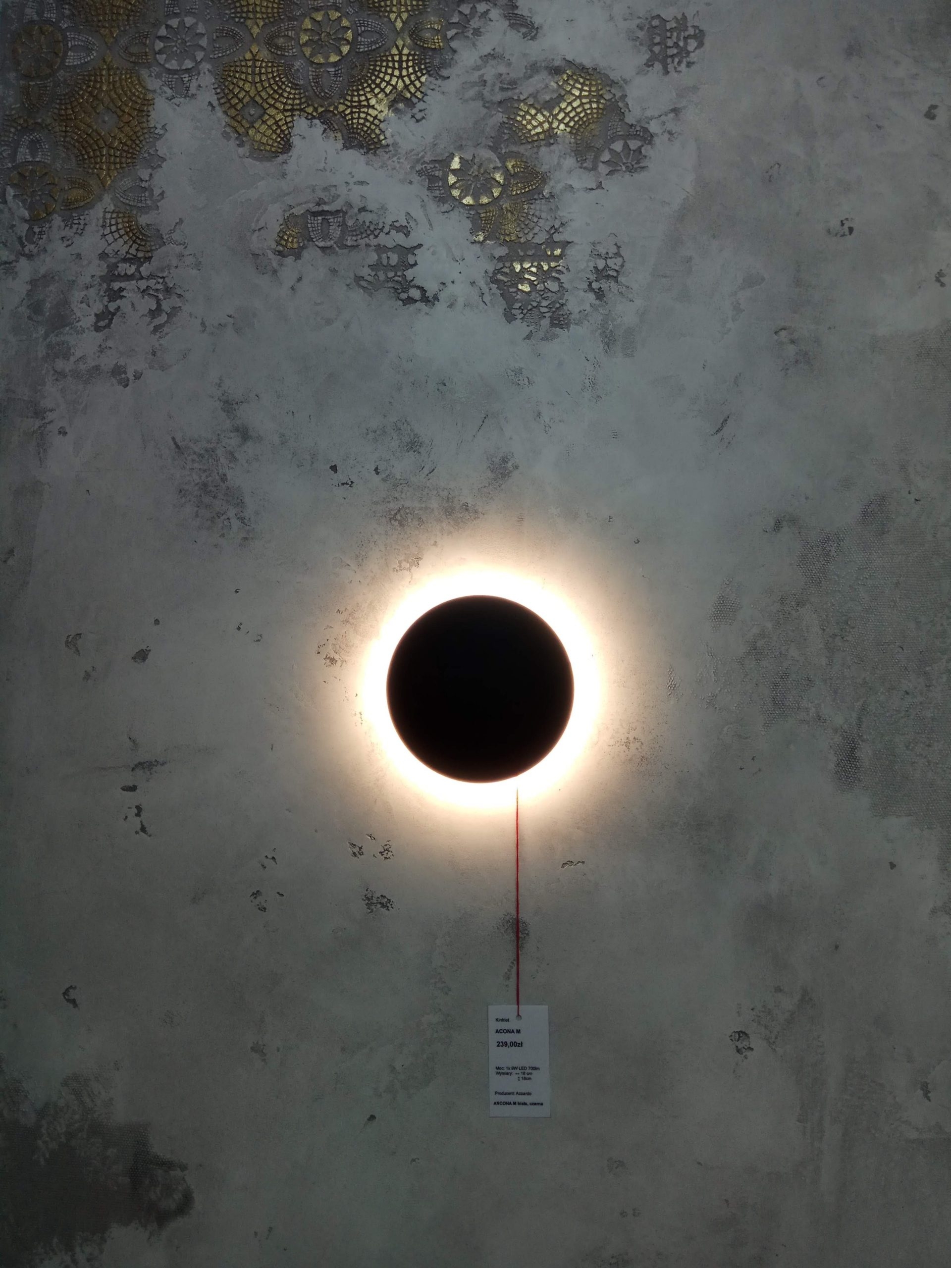 ANCONA AZzardo kinkiet - Czarny - S