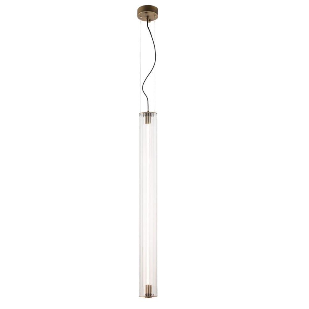 MEREZI 1 Antigo pionowa lampa wisząca - Mosiądz patyna mat